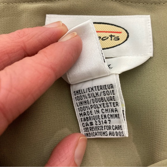 Talbots Floral Silk Skirt Size Medium - Picture 8 of 14